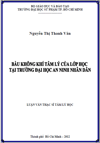 bau khong khi tam ly cua lop hoc tai truong dai hoc an ninh nhan dan 1