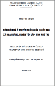 bien doi nha o truyen thong cua nguoi dao xa nga hoang huyen yen lap tinh phu tho