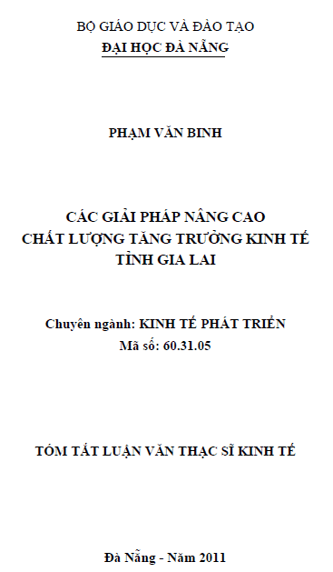 cac giai phap nang cao chat luong tang truong kinh te tinh gia lai