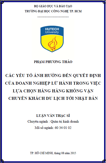 cac yeu to anh huong den quyet dinh cua doanh nghiep lu hanh trong viec lua chon hang hang khong van chuyen khach du lich toi nhat ban
