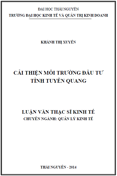 cai thien moi truong dau tu tinh tuyen quang