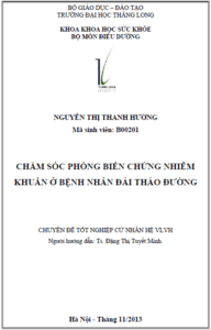 cham soc phong bien chung nhiem khuan o benh nhan dai thao duong
