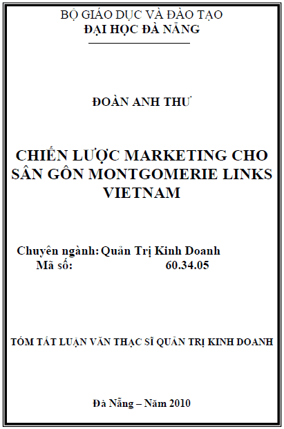 chien luoc marketing cho san gon montgomerie links vietnam
