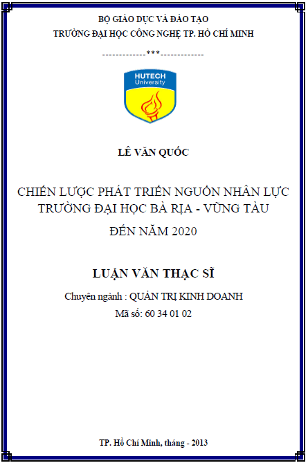 chien luoc phat trien nguon nhan luc truong dai hoc ba ria vung tau den nam 2020