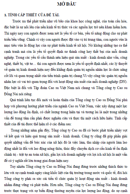 Giải pháp hoàn thiện công tác quản trị nguồn nhân lực tại Tổng công ty Cao su Đồng Nai đến năm 2015 1 giai phap hoan thien cong tac quan tri nguon nhan luc tai tong cong ty cao su dong nai den nam 2015