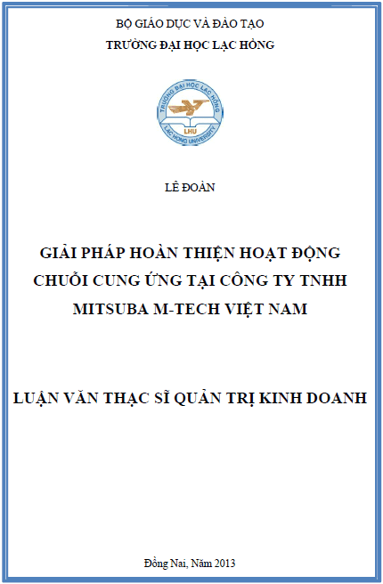 giai phap hoan thien hoat dong chuoi cung ung tai cong ty tnhh mitsuba m tech viet nam