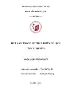 hat xam trong su phat trien du lich tinh ninh binh