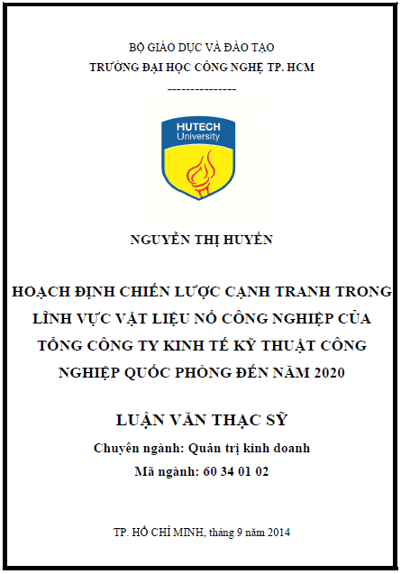 hoach dinh chien luoc canh tranh trong linh vuc vat lieu no cong nghiep cua tong cong ty kinh te ky thuat cong nghiep quoc phong den nam 2020