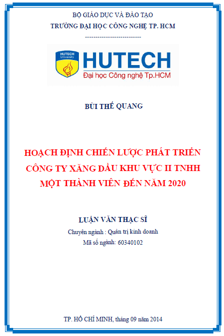 hoach dinh chien luoc phat trien cong ty xang dau dau khu vuc ii tnhh mot thanh vien den nam 2020