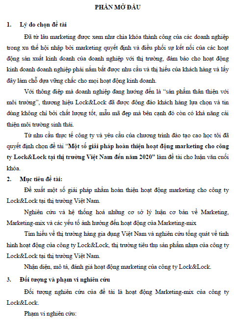 mot so giai phap nham hoan thien hoat dong marketing cho cong ty lock lock tai thi truong viet nam den nam 2020