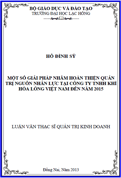 mot so giai phap nham hoan thien quan tri nguon nhan luc tai cong ty tnhh khi hoa long viet nam den nam 2015