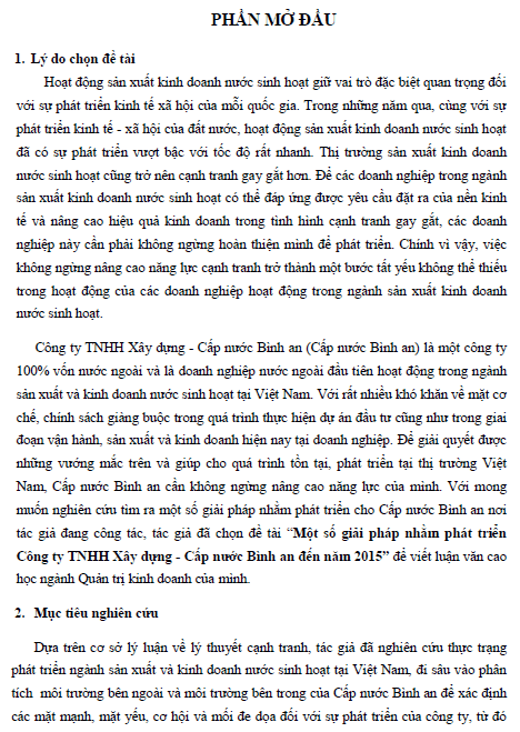 mot so giai phap nham phat trien cong ty tnhh xay dung cap nuoc binh an den nam 2015