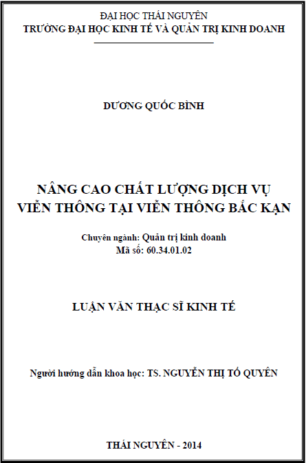 nang cao chat luong dich vu vien thong tai vien thong bac kan