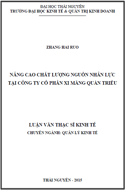 nang cao chat luong nguon nhan luc tai cong ty co phan xi mang quan trieu