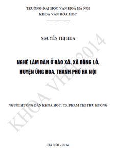 nghe lam dan o dao xa xa dong lo huyen ung hoa thanh pho ha noi