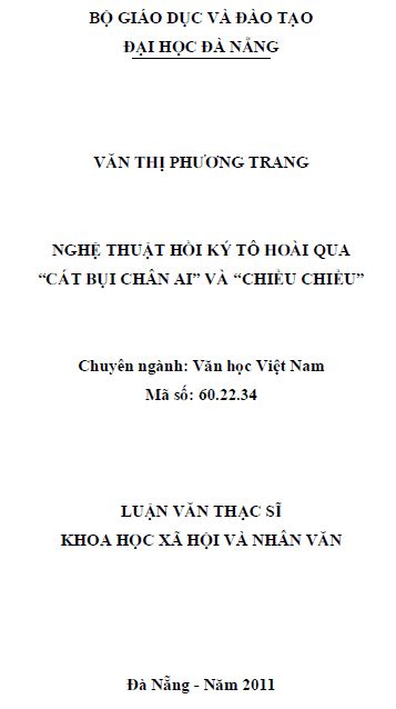 nghe thuat hoi ky to hoai qua cat bui chan ai va chieu chieu