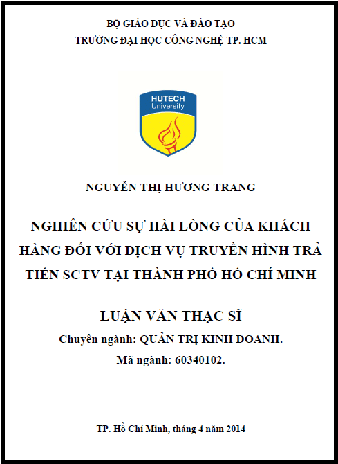 nghien cuu su hai long cua khach hang doi voi dich vu truyen hinh tra tien sctv tai thanh pho ho chi minh