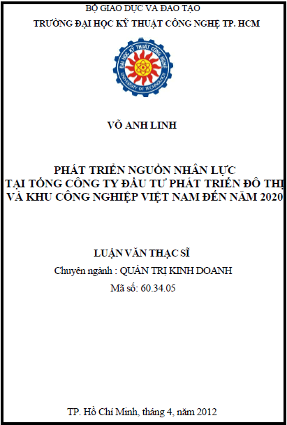 phat trien nguon nhan luc tai tong cong ty dau tu phat trien do thi va khu cong nghiep viet nam den nam 2020