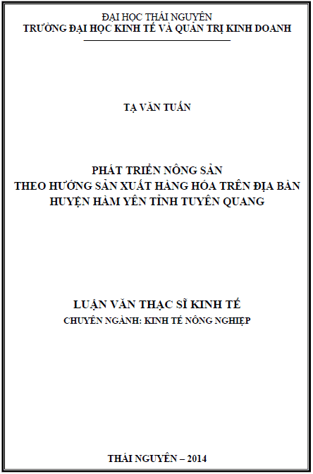 phat trien nong san theo huong san xuat hang hoa tren dia ban huyen ham yen tinh tuyen quang
