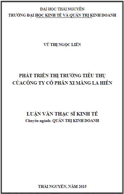 phat trien thi truong tieu thu cua cong ty co phan xi mang la hien