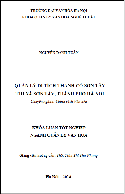 quan ly di tich thanh co son tay thi xa son tay thanh pho ha noi