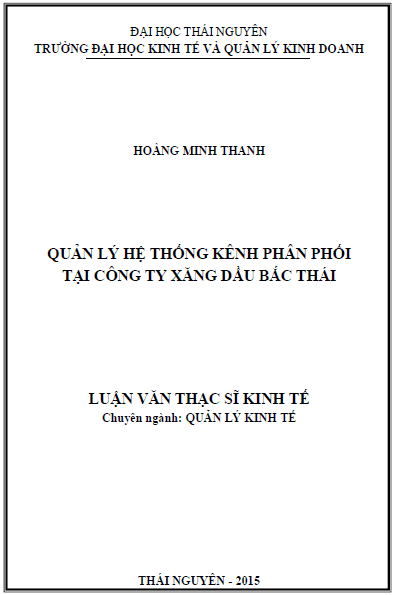 quan ly he thong kenh phan phoi tai cong ty xang dau bac thai