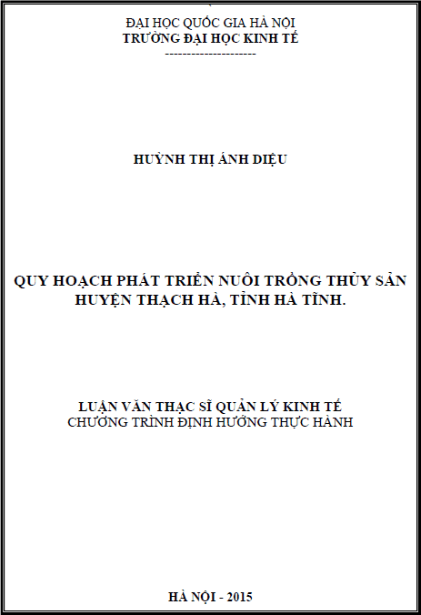 quy hoach phat trien nuoi trong thuy san huyen thach ha tinh ha tinh