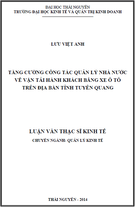 tang cuong cong tac quan ly nha nuoc ve van tai hanh khach bang xe o to tren dia ban tinh tuyen quang