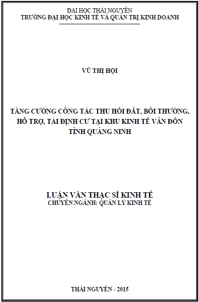 tang cuong cong tac thu hoi dat boi thuong ho tro tai dinh cu tai khu kinh te van don tinh quang ninh