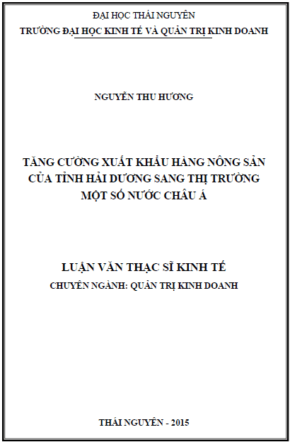tang cuong xuat khau hang nong san cua tinh hai duong sang thi truong mot so nuoc chau a