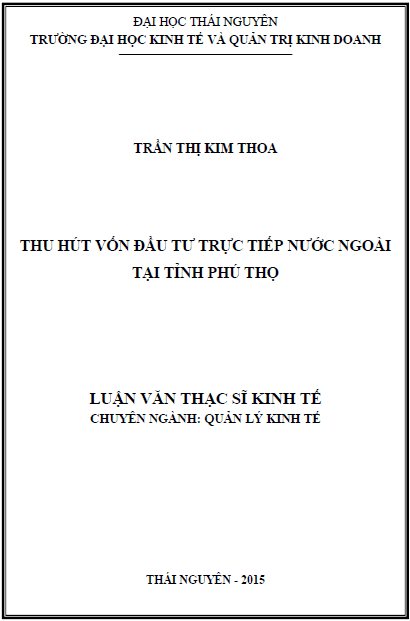 thu hut von dau tu truc tiep nuoc ngoai tai tinh phu tho