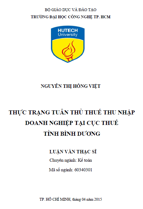 thuc trang tuan thu thue thu nhap doanh nghiep tai cuc thue tinh binh duong