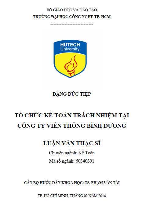 to chuc ke toan trach nhiem tai cong ty vien thong binh duong