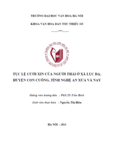 tuc le cuoi xin cua nguoi thai o xa luc da huyen con cuong tinh nghe an xua va nay