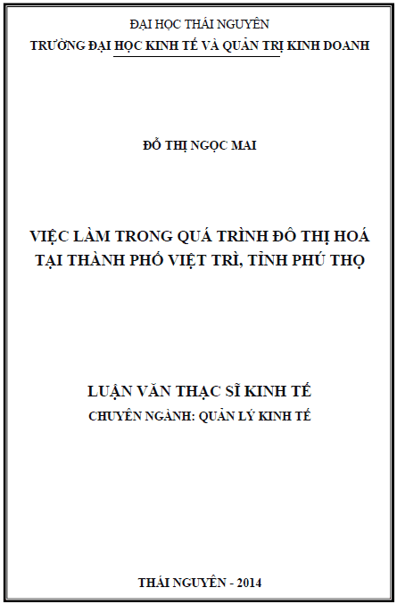 viec lam trong qua trinh do thi hoa tai thanh pho viet tri tinh phu tho