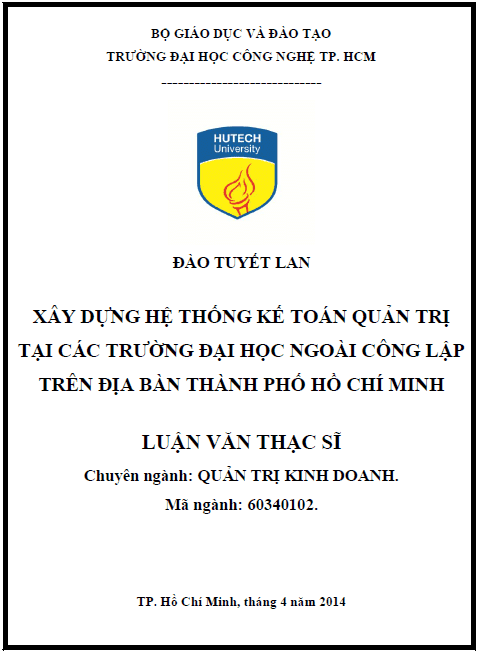 xay dung he thong ke toan quan tri tai cac truong dai hoc ngoai cong lap tren dia ban thanh pho ho chi minh