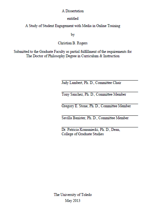 a study of student engagement with media in online training