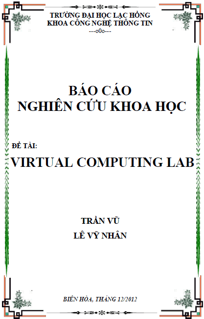 bao cao nghien cuu khoa hoc virtual computing lab