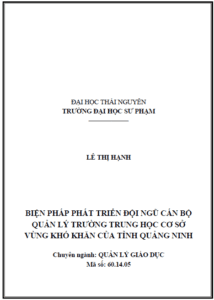 bien phap phat trien doi ngu can bo quan ly truong thcs vung kho khan cua tinh quang ninh