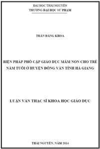 bien phap pho cap giao duc mam non cho tre em nam tuoi o huyen dong van tinh ha giang