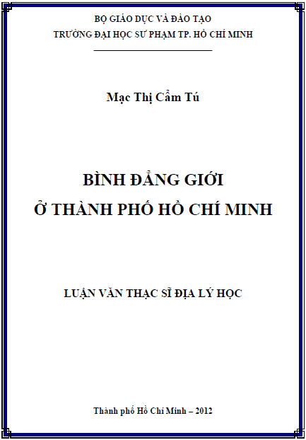 binh dang gioi o thanh pho ho chi minh
