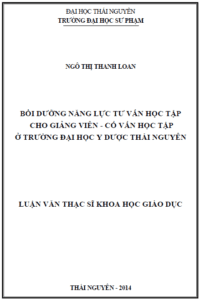 boi duong nang luc tu van hoc tap cho giang vien co van hoc tap o truong dai hoc y duoc thai nguyen