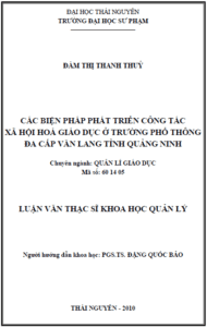 cac bien phap phat trien cong tac xa hoi hoa giao duc o truong pho thong da cap van lang tinh quang ninh