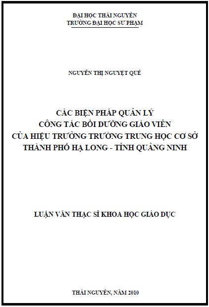 cac bien phap quan ly cong tac boi duong giao vien cua hieu truong truong trung hoc co so thanh pho ha long tinh quang ninh