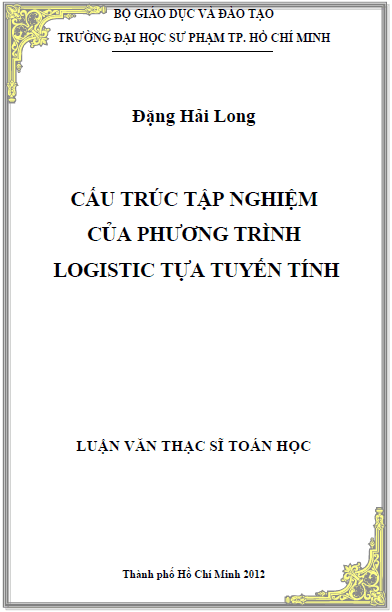 cau truc tap nghiem cua phuong trinh logistic tua tuyen tinh
