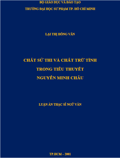chat su thi va chat tru tinh trong tieu thuyet nguyen minh chau
