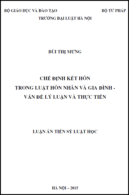 che dinh ket hon trong luat hon nhan va gia dinh van de ly luan va thuc tien