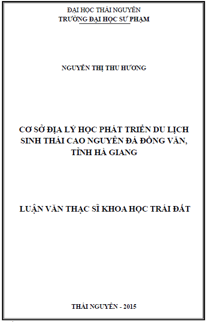 co so dia ly hoc phat trien du lich sinh thai cao nguyen da dong van tinh ha giang