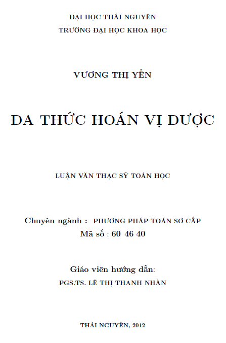 da thuc hoan vi duoc