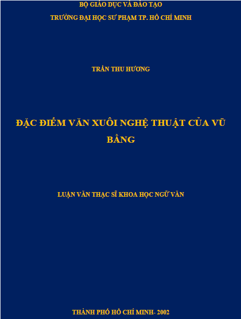 dac diem van xuoi nghe thuat cua vu bang